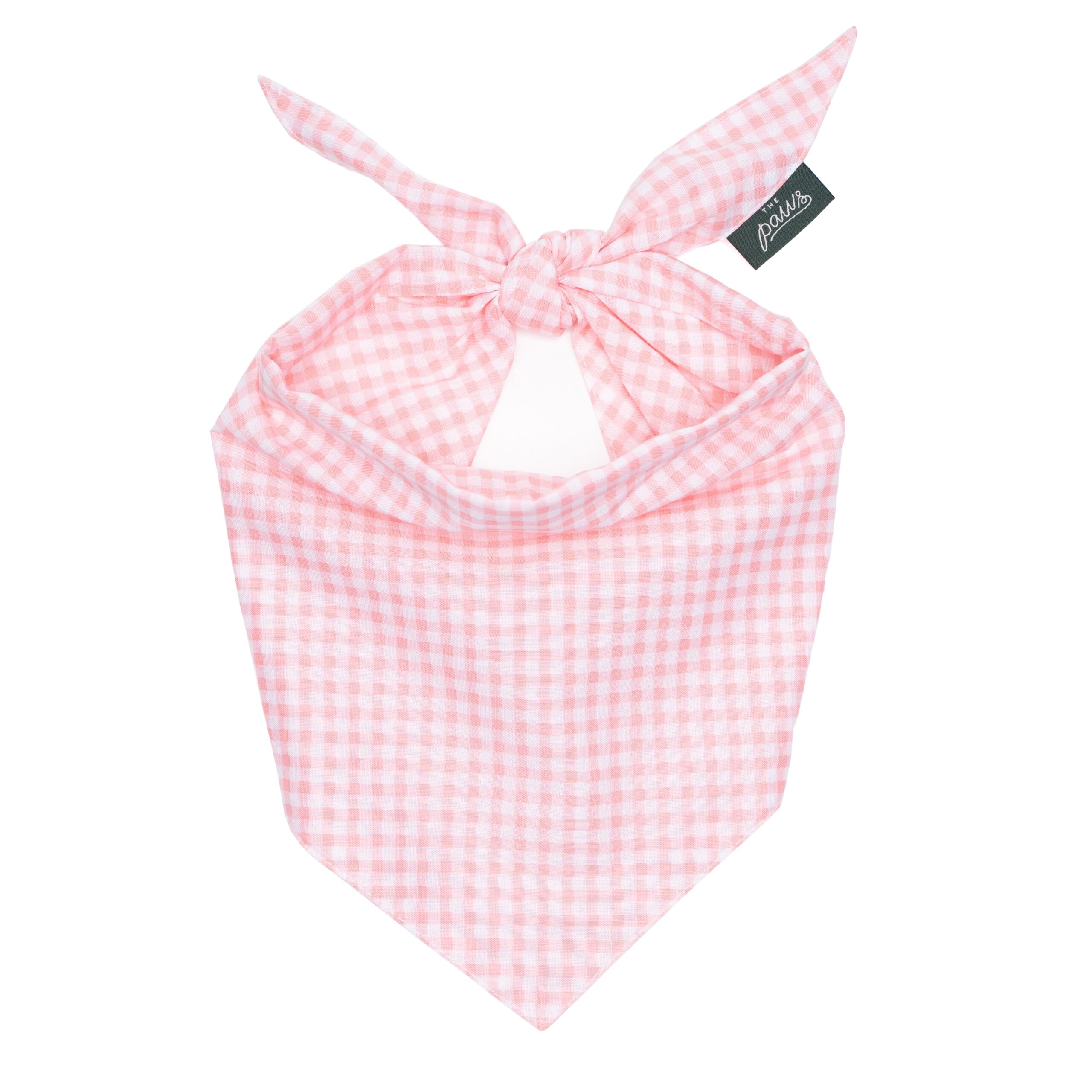 Pink Gingham Bandana